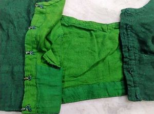 Green color Cotton Blouse, Fixed price