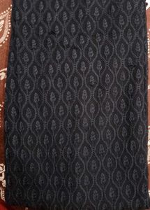 Black kurta &amp; short purple