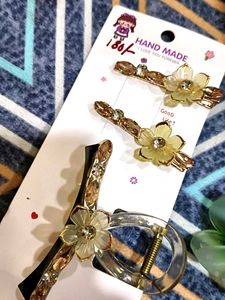 Floral Hair Clip Set