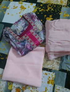 Beautiful Floral Print Woman Kurta Set
