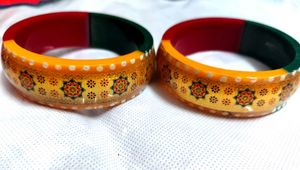 Vintage Hand Painted Indian Bangles