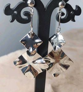 Statement Silver Danglers