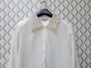 New With Tag Premium Off White Beads Shirt