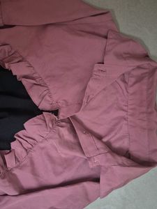 Ruffled Crop Top Blouse
