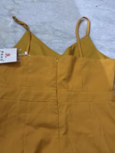 Mustard Ruffle Dress