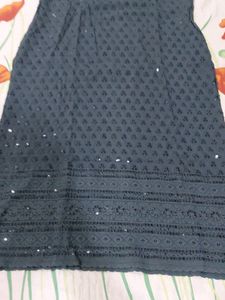Dark Grey Sequence Work Kurta