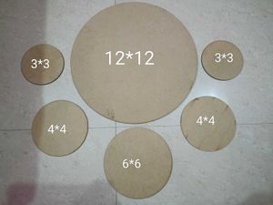 Combo Of 5 Round Shape Mdf Boards