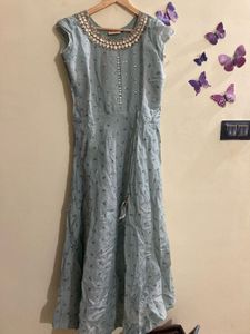 Embroidered Top with Mirror Detail