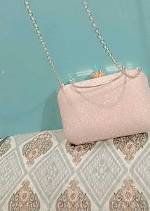Pink Glitter Clutch