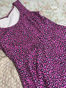 Pink Animal Print Dress