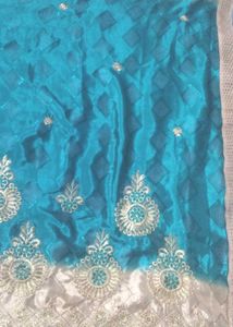 Green saare without blouse 🌟🪐