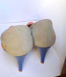 Orange Pointed Heels