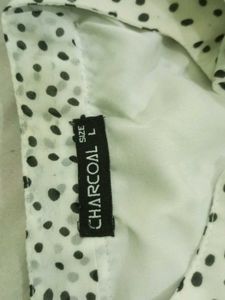 Polka Dot Ruffle Top