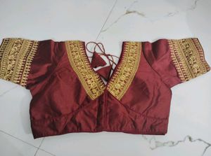 Deep Red Designer Blouse