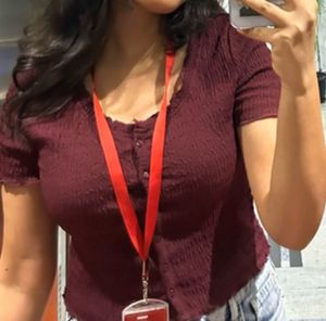 Burgundy Textured Top