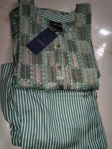 Mint Green Flawless Kurtha Set With Dupatta