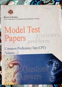 CPT Volume 1 (Model Test Papers)