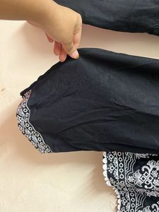 Embroidered Black Co-ord Set