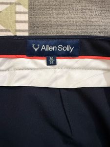 Allen Solly Navy Formal Trousers