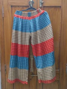 Striped Wide Leg Palazzos Or Pants.
