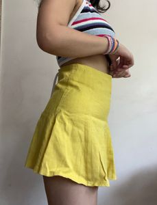 Yellow Mini Skirt