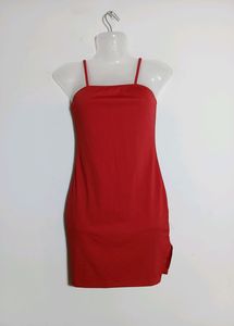 Red Body Con Dress (Women)