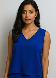 Blue Sheer Top