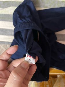 Navy Blue Drawstring Lounge Pants