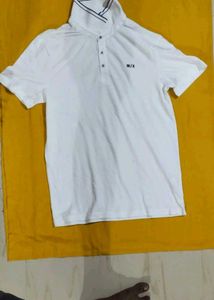 M/X White Short Sleeve Polo