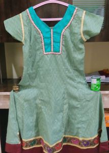 Full Gera Anarkali Kurta Set With Embroidery Stone