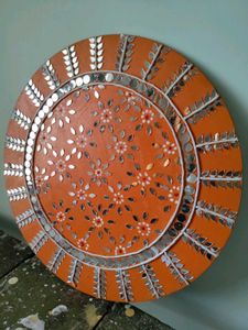 🧡Handmade Mirror Lippan Art Wall Hanging 🧡