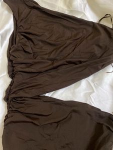 🤎 Zara Brown Cutout One Piece Swimsuit