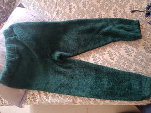 Fuzzy Green Lounge Pants