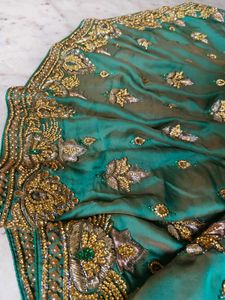 Full Daimond Work Saree Original Price 18k