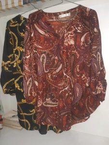 Combo set of paisley and black gold tunic 💕