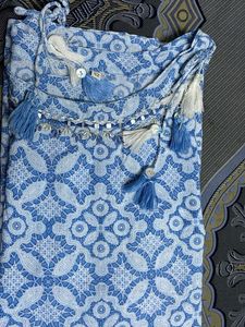 Blue Printed Kurta