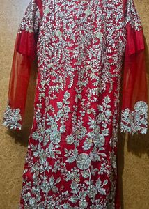 Long Kurti And Plazo With Dupatta