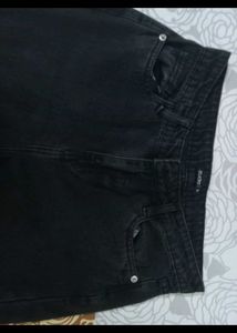 straight cut black jeans for women