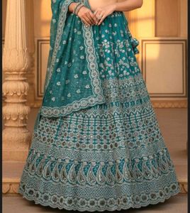 Gorgeous Green Lehenga Choli Completely New