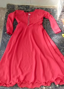 Women Full Sleeve Anarkali Dress