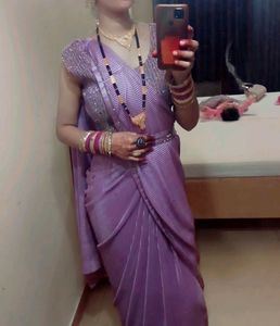 Beautiful Readymade Saree With Steached Blouse