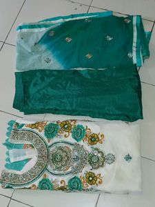 Green And White Dress