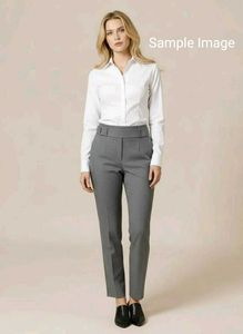 Gray Belted Trousers