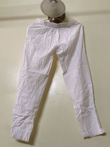 W Pants white Cotton