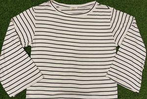 Imported Striped Long Sleeve Top