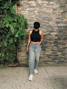 Decathlon Black Crop Top