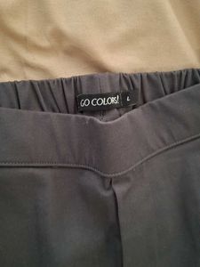 Gray Casual Pants