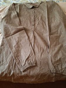 Vintage Style Brown Blouse