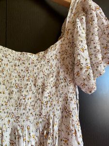🌸 Vintage Floral Midi Dress – Soft &amp; Elegant 🌸