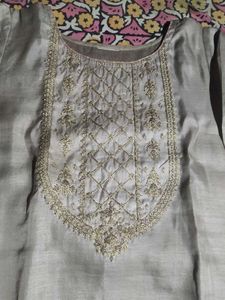 Elegant Grey Kurta Set